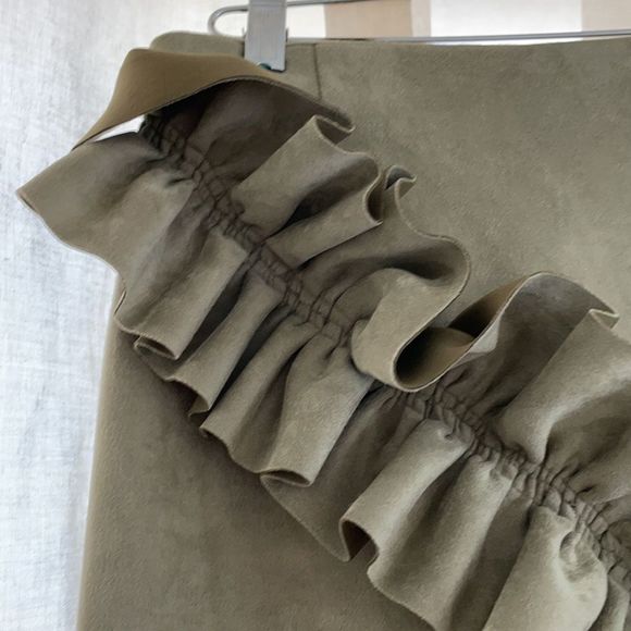 NEW Alpha & Omega Mini Faux Suede Skirt - Picture 4 of 15